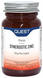 Quest Synergistic Zinc 15mg with Copper – 90 Tabs