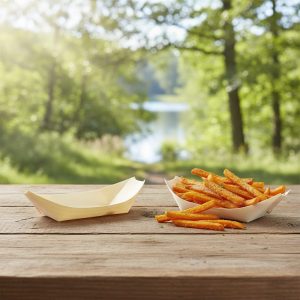 Medium Wooden Food Boat – 3.5oz (Case of 500)