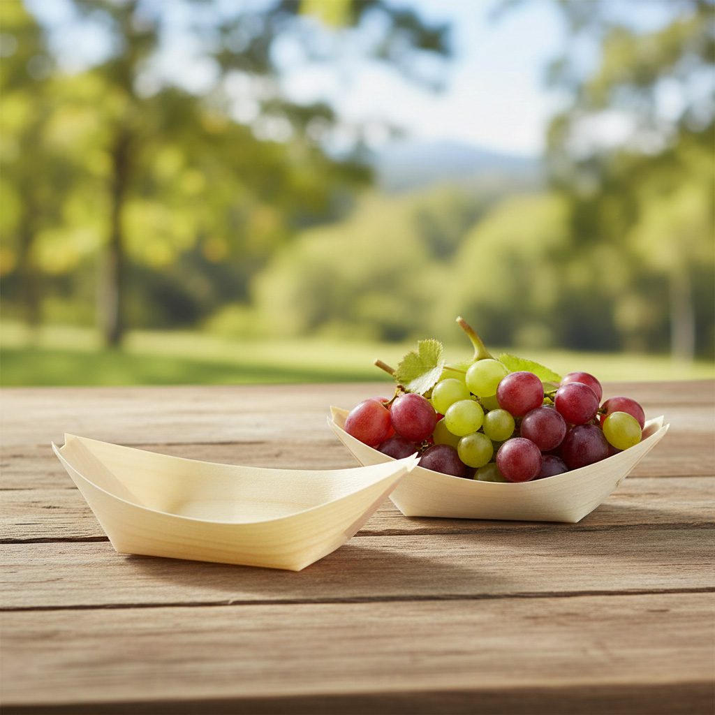 Medium Wooden Food Boat – 2.5oz (Case of 800)