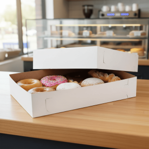 Donut Box for 2 Dozen Donuts 18 x 13 x 3.5 in – 50/case