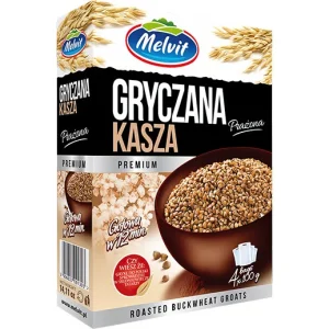 Melvit Kasza Gryezana (Roasted Buckwheat Cereal) 4x100g