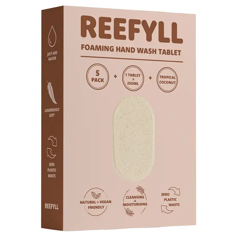 Reefyll Tropical Coconut Hand Wash Tablets 5 Pack