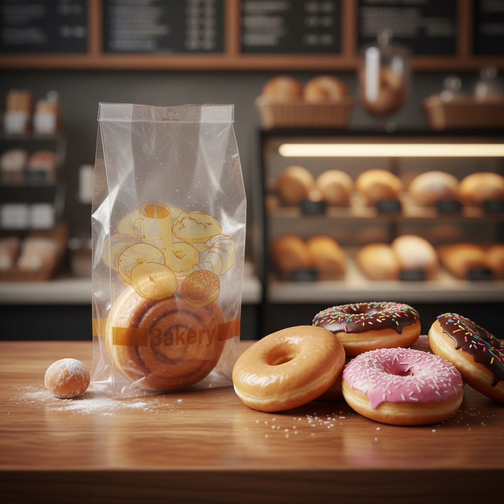 8 lb. Clear Donut Bag with Donut Design – 1000/case - Image 2
