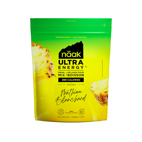 NEW Naak Energy Drink Mix Pineapple Ginseng – 720g Bag