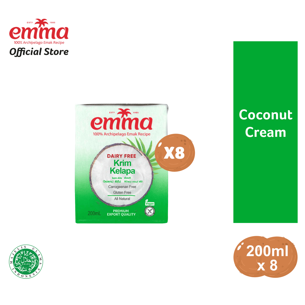 Emma UHT Coconut Cream 200ml x 8 packets