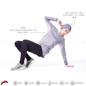 01-6002 ‘COOL BREEZE’ (TUBES – Grey Tube) by Nusar Sports Sdn Bhd – Muslim ActiveWear