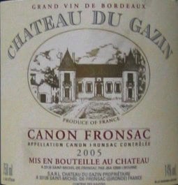 Chateau du Gazin, Canon-Fronsac, Bordeaux