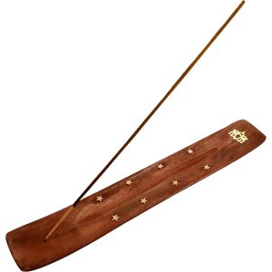 Wooden Incense Stick Stand Lotus
