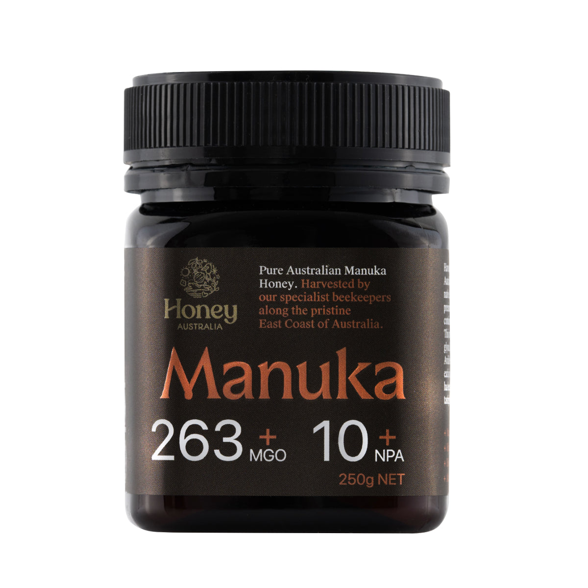 Honey Australia Manuka Honey MG 263+ NPA 10+ 250g - Image 2