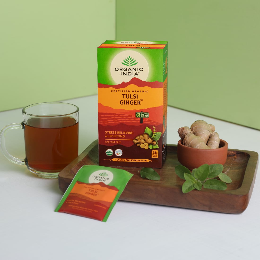 Tulsi Ginger 25 Tea Bags - Image 4