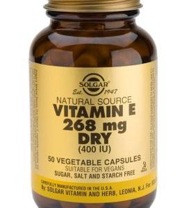 Vitamin E 400 IU Dry Vegetable 50 Capsules