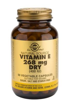 Vitamin E 400 IU Dry Vegetable 50 Capsules